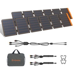 2PCS 60W Portable Solar Panels Chargers with PD3.0 USB-C,QC3.0 USB-A and DC O…