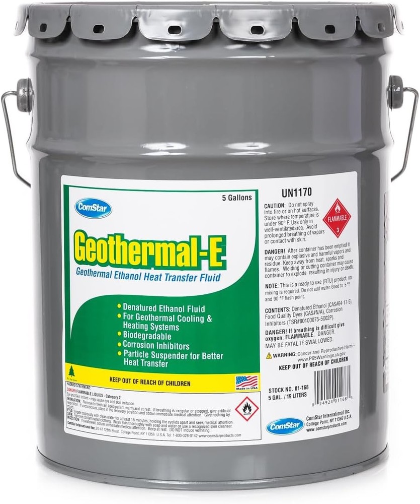 ComStar Geothermal-E 5 Gal Ethanol Heat Transfer Fluid Concentrate