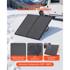 Uimoso100W Foldable Solar Panel with 30A Controller for Portable Power Solutions
