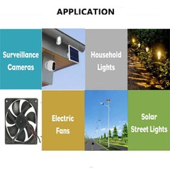 6W Solar Panel Charger for Ring Spotlight & Stick Up Cam Ourdoor CCTV Camera