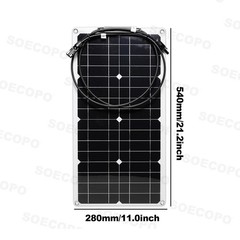 4 x 40W High-Efficiency PV Panels + 30A-100A Intelligent Controller for RV/Home