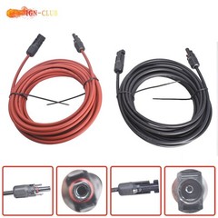 Black + Red 30Ft Wire Connector 10AWG Solar Panel Extension Cable