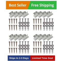 4 Sets of Solar Panel Mounting Z Brackets Lightweight Aluminum Corrosion-Free…