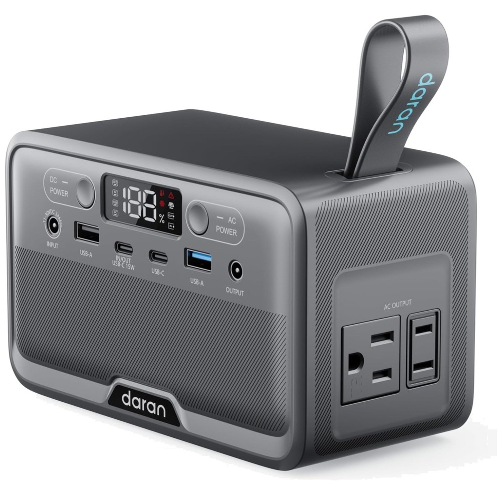 Compact Fast Charging Power Station – AC Outlets & USB Ports