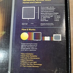 ARCO Solar Genesis G100 5W Thin Film Solar Panel Module USA