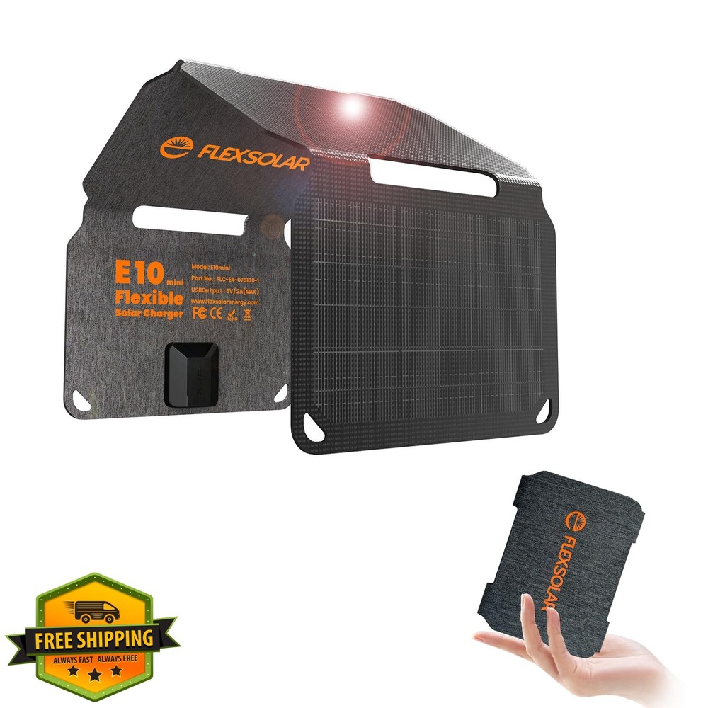 FlexSolar 10W Foldable Solar Charger