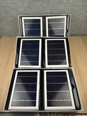 Wasserstein Solar Panel Compatible with Ring Spotlight Cam Battery- Black 2 Pack