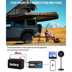 7000W Off-Grid Solar Kit 7000W Inverter 2pcs 300W Solar Panels 12V to 110V