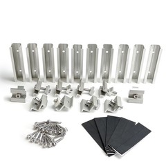 Solar Panel Mounting Brackets Kit – Mid & End Clamps, Rails for Rooftop PV Insta