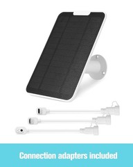 6V 5W Solar Panel Charger for Arlo Security Cameras, Weatherproof, 9.8ft Cable,