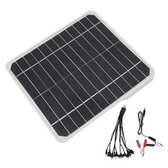 Compact 10W 12V Solar Panel Multi Functional For Camping And Travel Popular