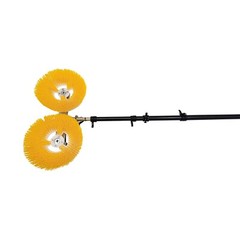 Double Head Solar Photovoltaic Panel Cleaner 110V Solar Panel Brush Kit