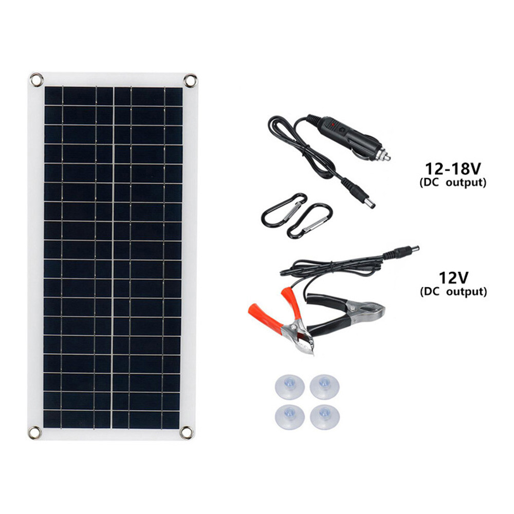 1000W Solar Panel Kit 100A Controller 12V Battery Charger Dual USB Caravan Boat