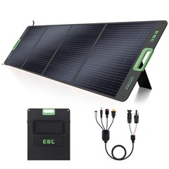EBL 200W Portable Solar Panel, Foldable IP65 Waterproof 200 Watt Solar Panel …