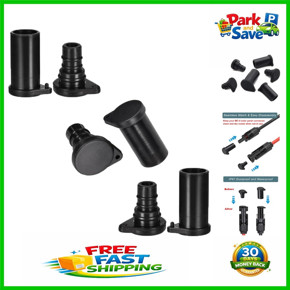 Flexible Silicone Solar Connector Caps, Rated – Ideal for All MC-4 Systems
