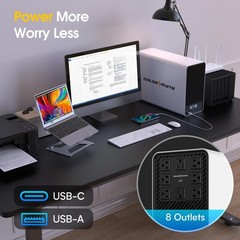 Goldenmate 2000VA 1600W Pure Sine Wave UPS Backup Power Supply LiFePO4 Battery