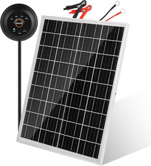 Solar Panel Kit 25W 12V Solar Battery Trickle Charger Maintainer PRO with Built-