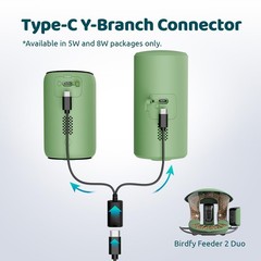 Birdfy 8W Solar Panel for Smart Bird Feeder Camera, Type-C Charger