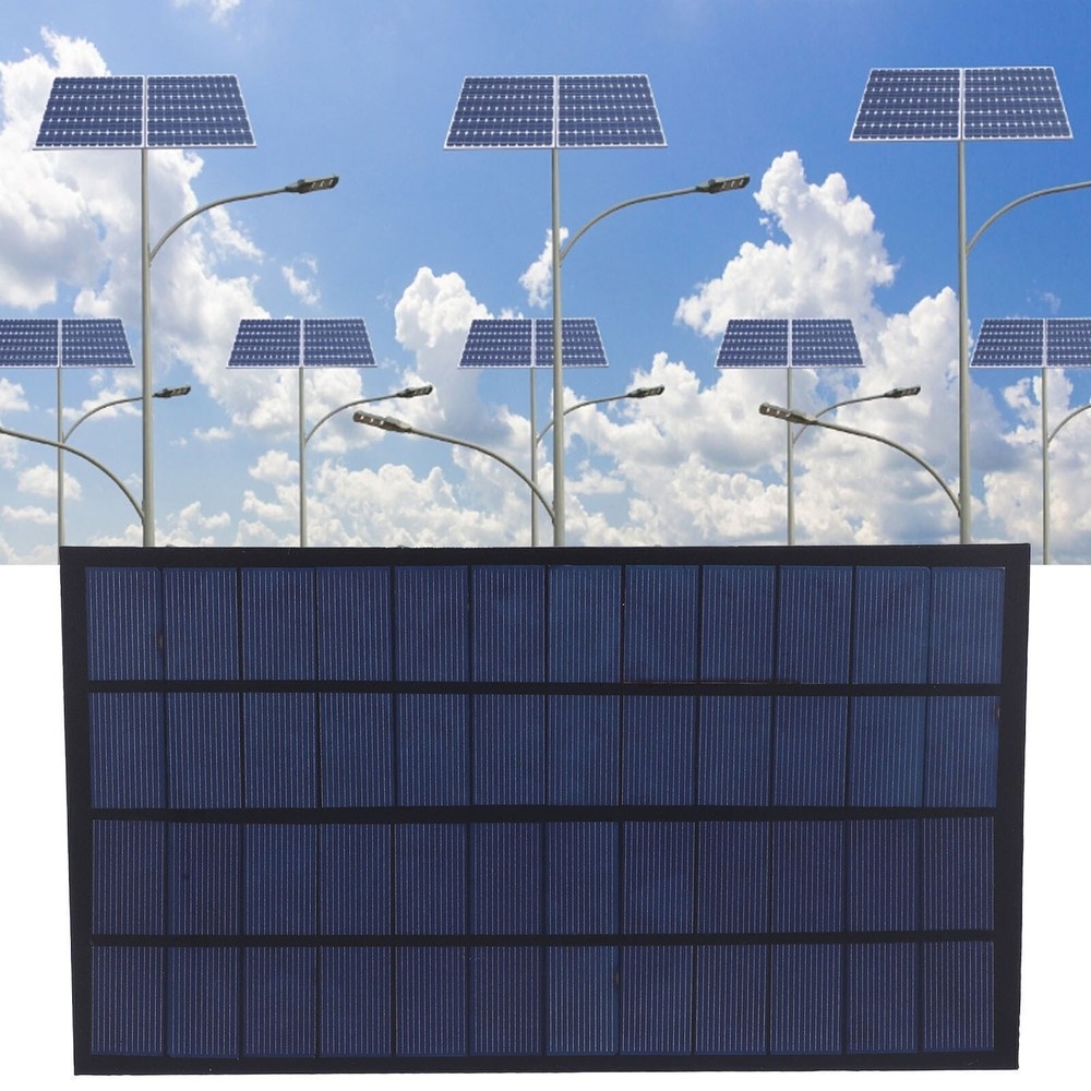 12V 7W Epoxy Solar Panel Charger Battery High Conversion Rate for Lawn Light