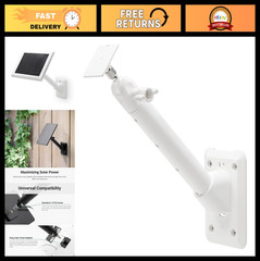 Universal Solar Panel Wall Mount for Ring, Eufy, Arlo, Wyze, Reolink – Adjustabl