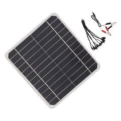 Compact 10W 12V Solar Panel Multi Functional For Camping And Travel Popular