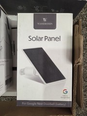 Wasserstein Solar Panel For Google Nest Doorbell (Battery) WHITE