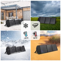 110W Portable Solar Panel Waterproof IP65 Foldable Solar Panel Kit for Outdoor