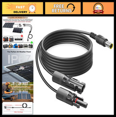 16.5Ft Solar Adapter Extension Cable for 8mm DC Portable Power Stations & Panels