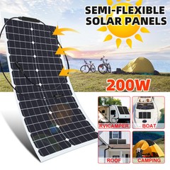 200W Solar Panel 18V Flexible Solar Panel High-Efficiency Solar Panels for RV