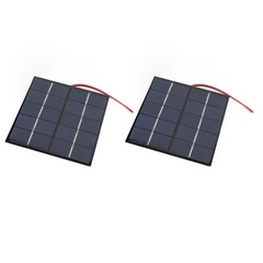 2PCS 1.2W 5V Solar Panel DIY Efficient Charger For Outdoor Use Easy To Use