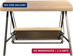 ALISUN Replacement Canopy Top for Model#GCS00395A Style Selections 3-Person Brow