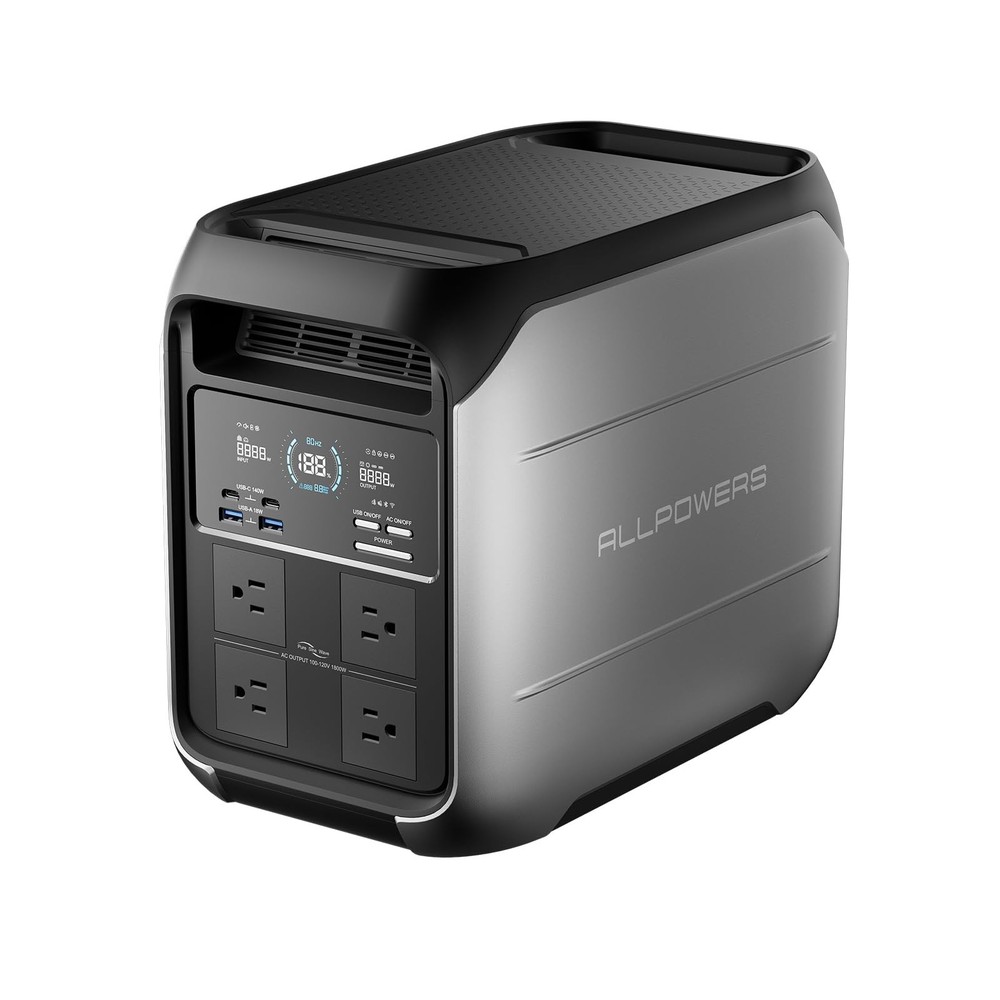ALLPOWERS P1800 Portable Power Station, 1024Wh LiFePO4 Battery Backup w/ 4 18…