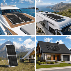 350W 700W 1050W 1400W Solar Panel 25.2% High Efficiency Home Efficiency Off-Grid