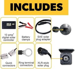 Efficient 130W Solar Panel Kit with Adjustable Legs for Sunlight Optimization