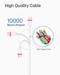 Naubluvo Barrel Plug to USBC Adapter for Ring USBC Cameras and Barrel Plug So…
