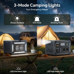 600W/519Wh Portable Power Station Solar Generator For Outdoor Camp Power Sup⁣ply
