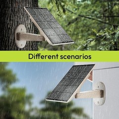 High-Capacity Solar Panel with Built-in Battery – Perfect for Security Cameras