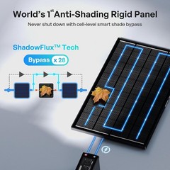 Renogy Shadowflux Solar Panels, N-Type Anti-Shading Panels for 12V/24V Systems w