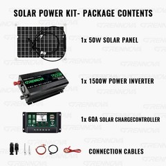 Grennova 1500W Complete Set Plug and Play Real 12V To 110V/220V Power Inverter