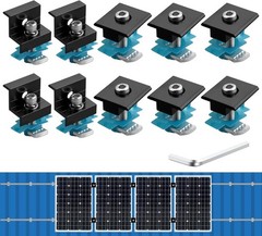 10 PCS Solar Panel Mounting Brackets for Unistrut, Aluminium 30mm/35mm 6 x T-…