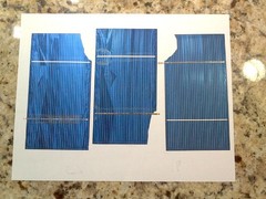 3×6 SOLAR CELLS (73) & tabbing wire BROKEN/Chipped