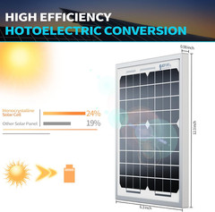 5W-Solar-Battery-Trickle-Charger-Maintainer 12V-Solar-Panel -Charger Waterproof