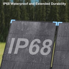 E-POWO Bifacial 110W Watt Solar Panel Portable Foldable for Power Station