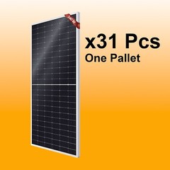 **31pack of 540W=16740W One Pallet Bifacial Monocrystalline Solar Panel 500Watt*