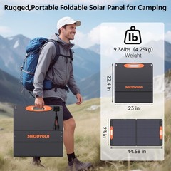 Versatile 110W Solar Panel – Compact, Efficient Charger for All Your Adventures