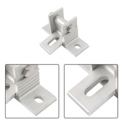 2 Set Adjustable Solar Panel Tilt Mount Brackets Aluminum Alloy Mounting Bracket