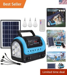 Portable Solar Generator with Panel,Small Power Station for Camping | Compact…