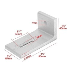 10Pcs Solar Panel Mounting Brackets Replacement L Foot Solar Mount Enduring