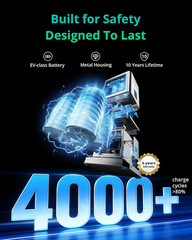 640Wh Portable Power Station 600W Solar Generator LiFePO4 Battery Backup UPS