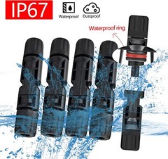 12/24PCS Solar Panel Cable Connector Crimper PV Crimping Pliers Cable Terminals